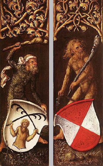 Albrecht Durer Sylvan Men with Heraldic Shields Germany oil painting art